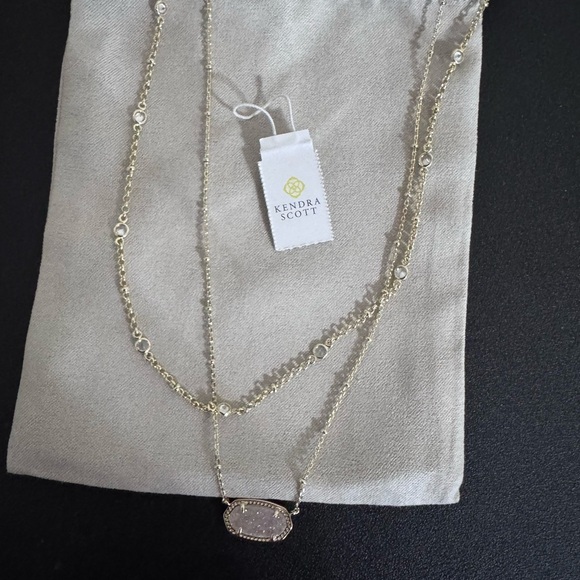 Kendra Scott Elisa Multistrand Gold Layered Necklace - Picture 11 of 11